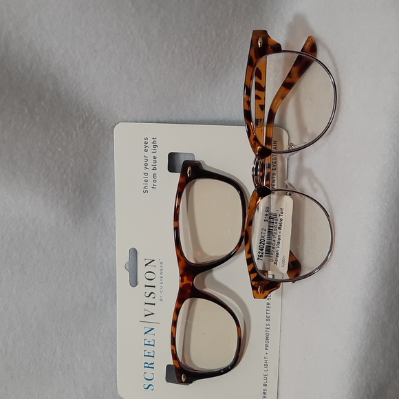 Screen Vision ClassicTort Brown By ICU EYEWEAR Filters Blue Light (READ) 2 pairs - Picture 1 of 10